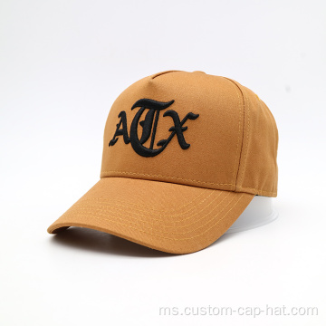 Reka bentuk fesyen topi baseball topi coklat topi
